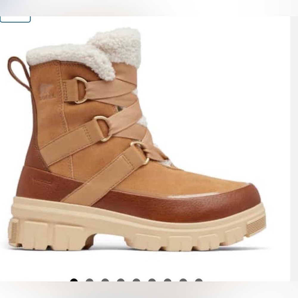SOREL TÍVOLI Women's Brown and Cream Winter Boots - Picture 2 of 7